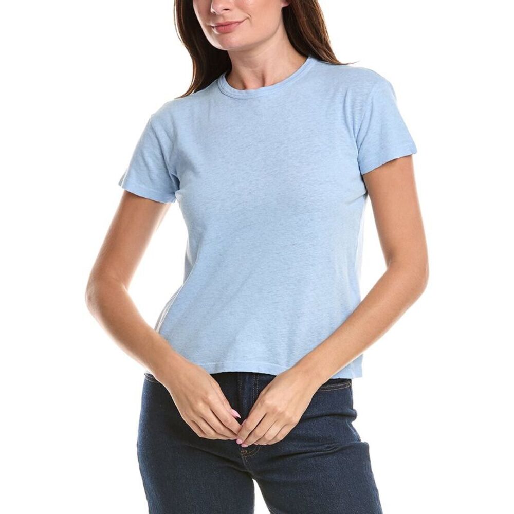 Officine Générale Womens Officine Generale Lara Linen-Blend T-Shirt, Blue